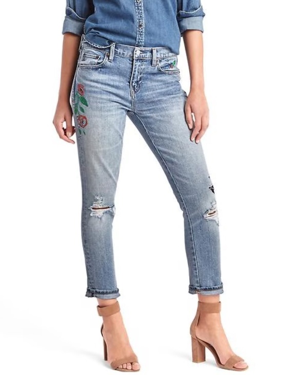 GAP Denim - GAP AUTHENTIC 1969 Embroidered Best Girlfriend Jeans